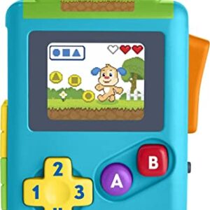 Fisher-Price Laugh & Learn Baby & Toddler Toy Lil’ Gamer Pretend Video Game with Lights & Learning Songs for Ages 6+ Months