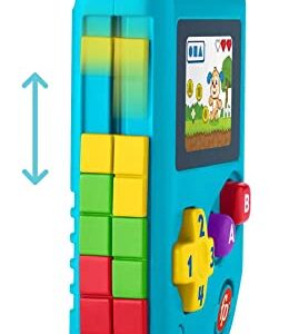 Fisher-Price Laugh & Learn Baby & Toddler Toy Lil’ Gamer Pretend Video Game with Lights & Learning Songs for Ages 6+ Months