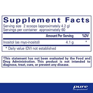 Pure Encapsulations Inositol (Powder) | Supplement to Support Energy, Nervous System, and Ovarian Function* | 8.8 Ounces