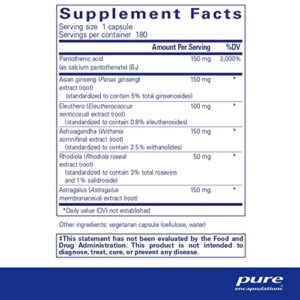 Pure Encapsulations Phyto-ADR | Plant-Based Supplement to Support Adrenal Function and Help Moderate Occasional Stress* | 180 Capsules