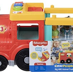 Fisher-Price Little People Toddler Learning Toy Big Abc Animal Train With Smart Stages & 6 Figures For Ages 1+ Years