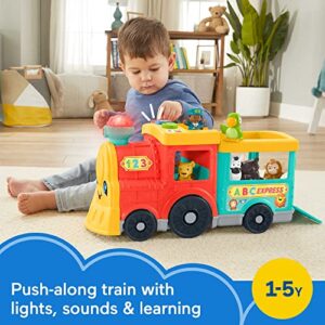 Fisher-Price Little People Toddler Learning Toy Big Abc Animal Train With Smart Stages & 6 Figures For Ages 1+ Years
