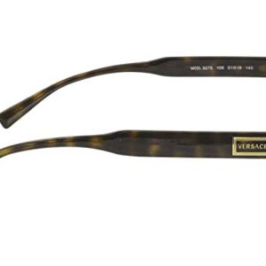 Versace 3275 108 Eyeglasses Women's Dark Havana Full Rim Optical Frame 51mm