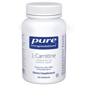 pure encapsulations l-carnitine | hypoallergenic supplement for cardiovascular and endurance support | 120 capsules