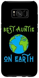 galaxy s8+ best auntie on earth aunt day fun women mothers aunt aunts case