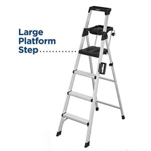 COSCO 2061AABLKE Signature Series Step Ladder, 6ft, Steel