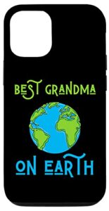 iphone 12/12 pro best grandma on earth day mother women mothers nana mini mom case