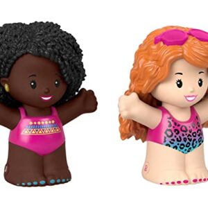 Fisher-Price Little People Barbie Toddler Toys Swimming Figure Pack, 2 Characters for Pretend Play Ages 18+ Months