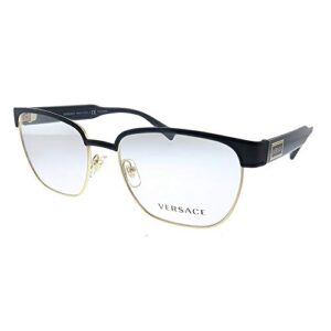 versace ve 1264 1436_5 matte black gold metal oval eyeglasses 54mm