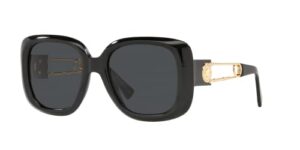 versace woman sunglasses black frame, dark grey lenses, 54mm