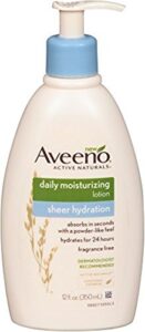 aveeno active naturals sheer hydration daily moisturizing lotion 12 oz (pack of 2)