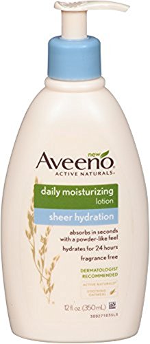 AVEENO Active Naturals Sheer Hydration Daily Moisturizing Lotion 12 oz (Pack of 2)