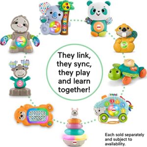 Fisher-Price Linkimals Baby & Toddler Toy Sit-To-Crawl Sea Turtle With Interactive Lights Music And Rolling Motion For Ages 9+ Months