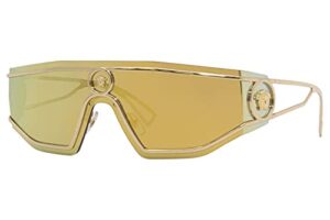versace ve2226 gold/brown/gold mirrored one size