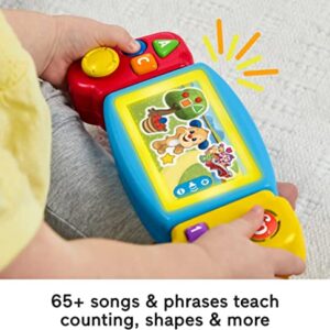 Fisher-Price Laugh & Learn Baby & Toddler Toy Twist & Learn Gamer Pretend Video Game with Lights & Music for Ages 9+ Months