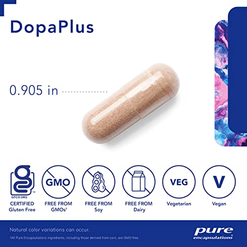 Pure Encapsulations DopaPlus | PureSYNAPSE Supplement to Support Dopamine Production, Daily Mental Function, and Sharpness* | 180 Capsules