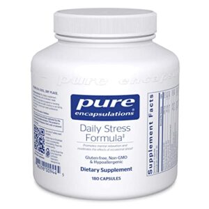 pure encapsulations daily stress formula | hypoallergenic stress defense formula | 180 capsules