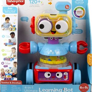 Fisher-Price Baby Toddler & Preschool Toy 4-In-1 Learning Bot With Music Lights & Smart Stages Content For Ages 6+ Months