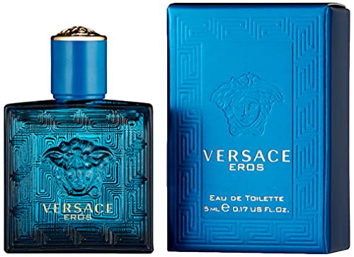 Versace Eros by versace 0.17 oz (5 ml) EDT Splash Men Mini NEW IN BOX