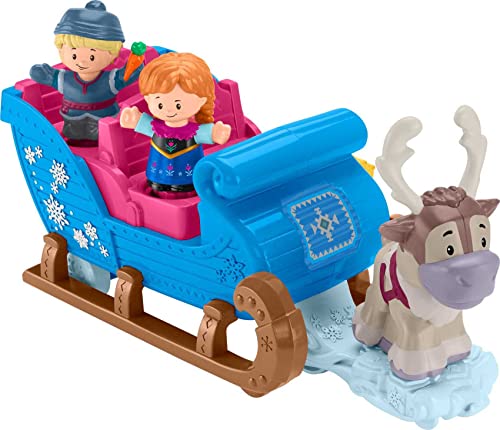 Disney Frozen Kristoff's Sleigh by Little People, Figure and Vehicle Set [Amazon Exclusive]