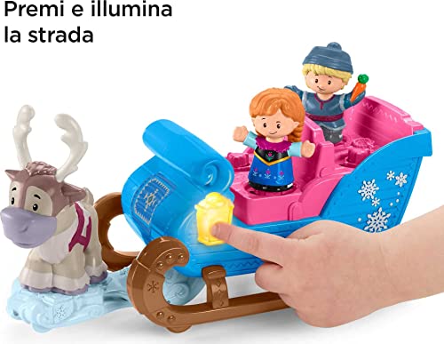 Disney Frozen Kristoff's Sleigh by Little People, Figure and Vehicle Set [Amazon Exclusive]