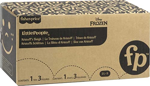 Disney Frozen Kristoff's Sleigh by Little People, Figure and Vehicle Set [Amazon Exclusive]