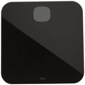 fitbit aria air bluetooth digital body weight and bmi smart scale, black