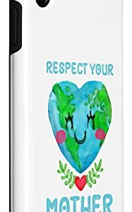 iPhone XS Max Funny Earth Day Designs for Nature Lover Respect Your Mother Case