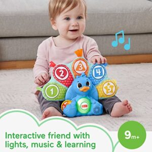 Fisher-Price Linkimals Learning Toy Counting & Colors Peacock with Interactive Lights & Music for Baby & Toddlers Ages 9+ Months