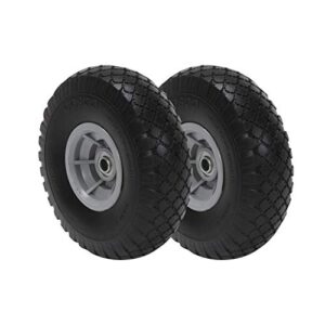 cosco 10-inch flat-free replacement wheel for hand trucks, 2-pack