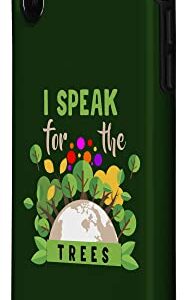 iPhone X/XS I Speak For Trees Funny Earth Day & Save Earth Environmental Case