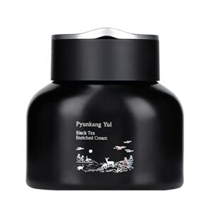 yunkang yul black tea enriched cream, korean anti-aging face cream moisturizer for women, wrinkle care, skin brightening with peptide and adenosine 60ml