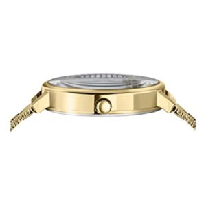 Versus Versace Womens Crystal Gold 36 mm La Villette Bracelet Watch VSP1S3821