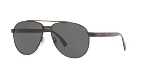 versace man sunglasses black frame, dark grey lenses, 58mm