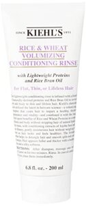 kiehl’s rice and wheat volumizing conditioning rinse, 6.8 ounce