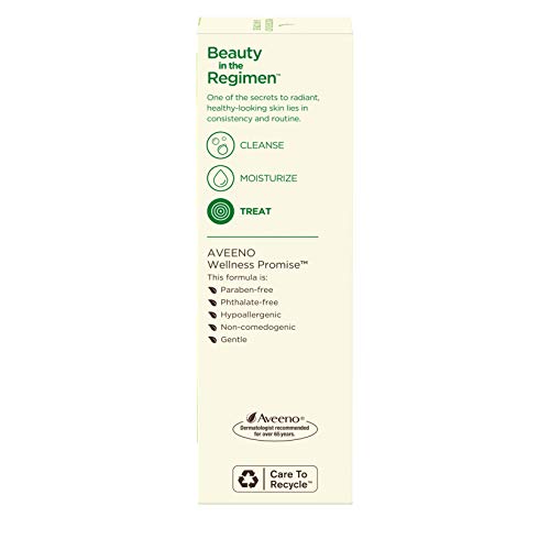 Aveeno Positively Radiant MaxGlow Hydrating Face Serum + Primer with Moisture Rich Soy & Kiwi Complex, Hypoallergenic, Non-Comedogenic, Paraben- & Phthalate-Free, 1.5 fl. oz