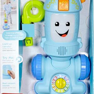 Fisher-Price Laugh & Learn Toddler Toy Light-Up Learning Vacuum Musical Push Along For Pretend Play Ages 1+ Years