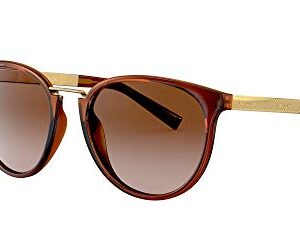 Versace Woman Sunglasses, Tortoise Lenses Injected Frame, 54mm