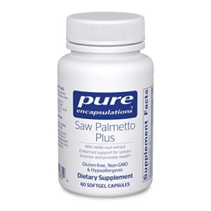 pure encapsulations saw palmetto plus | with nettle root extract to support urinary function | 60 softgel capsules