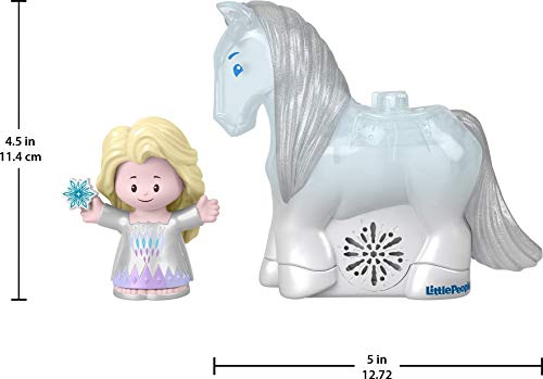 Disney Frozen Elsa & Nokk Little People Figure Set With Lights & Sounds For Toddler Pretend Play Ages 18+ Months