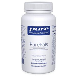 pure encapsulations purepals | support for healthy cognitive function and immune health | 90 chewable tablets | natural cherry flavor