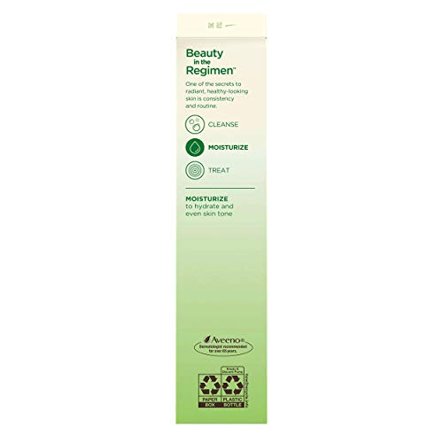 Aveeno Positively Radiant Daily Facial Moisturizer with Broad Spectrum SPF 15 Sunscreen & Total Soy Complex for Even Tone & Texture, Hypoallergenic, Oil-Free & Non-Comedogenic, 4 fl. oz