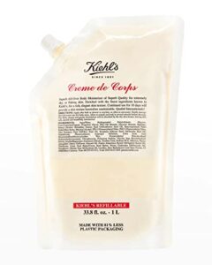 kiehl’s creme de corps body lotion refil pouch, 33.8 ounce