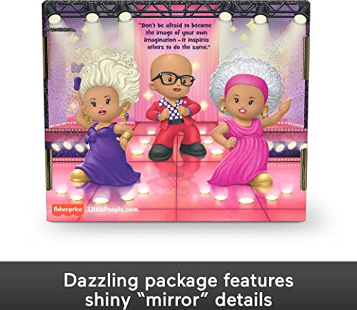 Little People Collector Rupaul Special Edition Figure Set In Display Gift Package for Adults & Fans, 3 Figurines