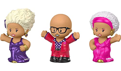 Little People Collector Rupaul Special Edition Figure Set In Display Gift Package for Adults & Fans, 3 Figurines