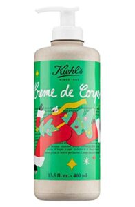 kiehl’s creme de corps body moisturizer for extremely dry or flaking skin with pump 13.5oz /400 ml