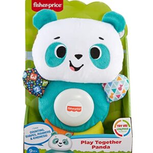 Fisher-Price Linkimals Baby & Toddler Toy Play Together Panda Plush With Interactive Music & Lights For Ages 9+ Months