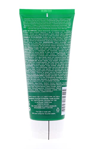 Kiehl's Mens Oil Eliminator Deep Cleansing Exfoliating Face Wash, Apricot, 6.8 Oz