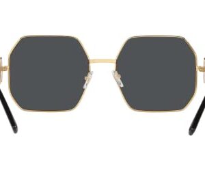 Versace Woman Sunglasses Gold Frame, Dark Grey Lenses, 58MM