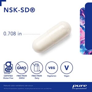 Pure Encapsulations NSK-SD | Nattokinase 100 mg | Enzymes to Promote Healthy Blood Flow, Circulation, and Blood Vessel Function | 60 Capsules